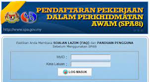 Semakan juga boleh dilakukan melalui portal spa pada bulan oktober bagi sesi kemasukan januari dan bulan april bagi sesi kemasukan julai. Login Spa8i New Bagi Pendaftaran Pekerjaan Sektor Awam
