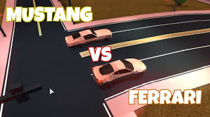Ok so this is the best cheap car yet in this game and well like when i used to use it i was like oh my. Roblox Jailbreak Ferrari Vs Mustang Vehicle Speed Test Youtube
