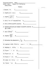 This free homework assignment covers a review for the trigonometric sum and difference. Precalculus Worksheet Printable Pdf Download