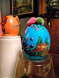 Sells indoor and outdoor home furniture, accessories, garden supplies, and pet products with an emphasis on country living. Back View Of My Under The Sea Easter Egg My Garden Egg Is In The Background Christmas Bulbs Crafts Christmas Ornaments