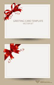 Freebie Greeting Card Templates With Red Bow Ai Eps Psd Regarding Greeti Free Greeting Card Templates Greeting Card Template Free Printable Greeting Cards