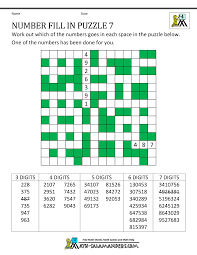 There are various forms of free printable fill in puzzles a lot of people need to have. Number Fill In Puzzles