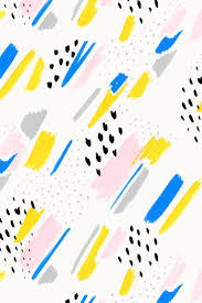 Abstract Aesthetic Black And Yellow Wallpaper Colorful Brush Strokes Pattern Yellow Pink Blue And Black Palette Pattern Wallpaper Brush Strokes Pattern Print Patterns