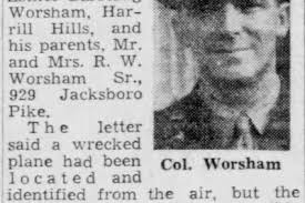 East Tennessee Veterans Memorial Association — Worsham Jr., Raymond W.
