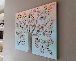 Coser botones es muy fácil una vez que le coges el truco. Decoraciones Con Reciclaje Cuadro Hecho Con Botones