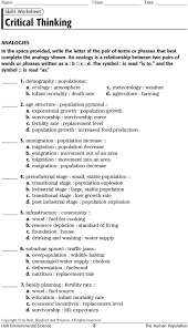 32 Skills Worksheet Critical Thinking Holt Biology Answers Free Worksheet Spreadsheet
