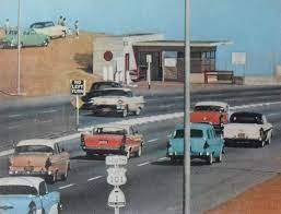 1950s Cars On Highway Road Freeway 101 Automobiles Vintage Photo Classic Chevy Trucks Vintage Cars 1950s Car
