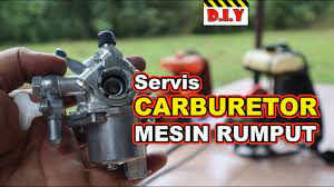 Perawatan halaman atau taman di. Diy Mesin Rumput Susah Start Hidup Cleaning Carburetor Brush Cutter Trimmer Youtube
