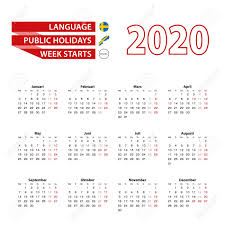 Our national public holidays are new year's day, australia day, good friday, easter monday, anzac day, christmas day and boxing day. Calendar 2020 In Swedish Language With Public Holidays The Country Of Sweden In Year 2020 Week Starts From Monday Vector Illustration Lizenzfrei Nutzbare Vektorgrafiken Clip Arts Illustrationen Image 130841066