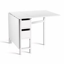 East west furniture dublin dldo3 three piece drop leaf dining set. Artiss White Extendable Folding Dining Table Bunnings Australia