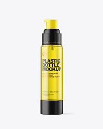 Airless Pump Bottle Mockup In Bottle Mockups On Yellow Images Object Mockups