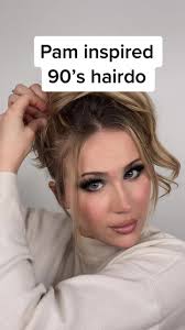 Trying Pam Hairdo Filter: 90s Makeup & Hair Transformation