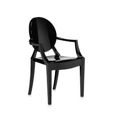 Chaise en bois, chaise en osier, chaise design, chaise pliante et empilable. Kartell Chaise Pour Enfants Lou Lou Ghost Noir Brillant Polycarbonate Colore Dans La Masse Myareadesign Com
