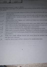 #opinionmarkingsignals #expressyouropinion giving opinion on different topics is important part of speaking. Write Like On The Blank If The Statement Use Opinion Marking Signals Politely And Unlike It It Did Brainly Ph