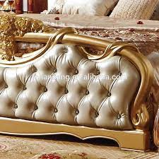 Using gold as an accent color lightens the look, but the elegant tone keeps in step with the bedroom's sophisticated feel. Luxury Design Bedroom Furniture Golden Color King Size Wooden Leather Bed View Luxury Bed Hanbang Product Details From Foshan Hanbang Furniture Co Ltd On Alibaba Com