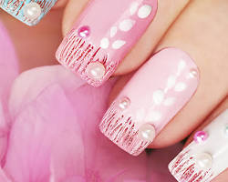 Image of Vintage Glamour nails for photoshoot