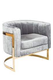 the mica chair upholstered in gray velvet and accented by a vibrant gold metal base is ideal for mode furniture design furniture modern furniture living room