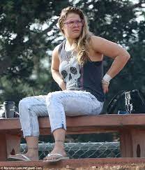 Small tattoos like this are also made on fingers and near the ear. Onward And Upward Ronda Rousey Looks Happy And Relaxed One Month After Shock Loss To Holly Holm As She Meets With The Director For Upcoming Movie Road House Daily Mail Online