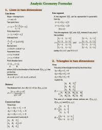 Calculus And Mathematics Formulas Calculus Geometry Formulas Studying Math