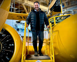 Wheels up! Had a fantastic visit to @thehangarmuseum, catching up with  Executive Director, Brian Desjardin. We talked about the future of Canadian  aviation and the incredible work Brian and his volunteers do.