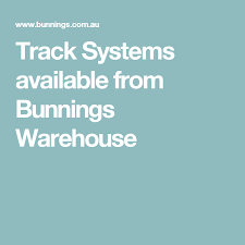 In most cases, this functional molding was made of wood, installed just below the ceiling. Track Systems Available From Bunnings Warehouse Tracking System System Warehouse