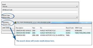 Looking For An Easier Way To Look Up Motorcycle Colors In