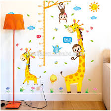 Fashion Kids Height Growth Chart Wall Sticker Giraffe Wall Chart For Baby Learning Height Measurement Sticker Buy Childrens Educational Wall