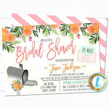 The least amount to spend on a gift is $25. Shower By Mail Invitation Bridal Shower Baby Shower Event Tidylady Printables