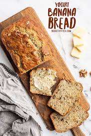 Yogurt Banana Bread Recipe In 2020 Yogurt Banana Bread Banana Bread Recipe Moist Walnut Recipes