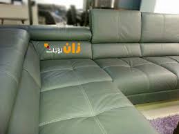 Zan Furniture طقم كنب كورنر جلد باللون السكني متوفر الآن Facebook