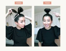 Try to get all of the loose ends of your hair under the hair tie. Hair Tutorial Messy Top Knot Bun With Volume