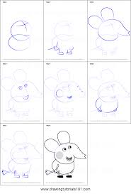 Doesn't it say george and peppa? How To Draw Edmond Elephant From Peppa Pig Printable Step By Step Drawing Sheet Drawingtutorials101 Com