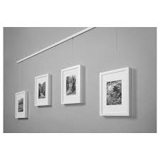 Haghed Rail De Suspension Pour Photos Blanc Ikea Ikea Wanden Wit