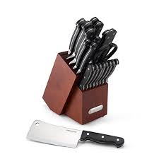 Farberware 21 Piece Classic Forged Triple Riveted Knife Block Set With Built In Knife Sharpener Best Kitchen Knife Set Cutlery Set Knife Set Kitchen
