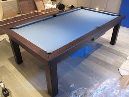 Modern Pool Table In Oak Matt 4 With A Powder Blue Cloth And Leg Number 16 Modern Pool Table Luxury Swimming Pools Pool Table