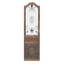 Litton Lane Rustic 72 In Arched Decorative Wall Panel 55832 The Home Depot In 2020 Decorative Wall Panels Rustic Wall Decor Metal Wall Decor