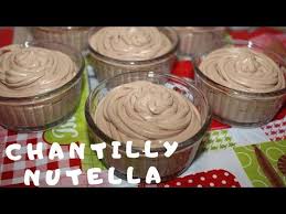 Facile Creme Chantilly Nutella Youtube En 2020 Nutella Creme Chantilly Dessert