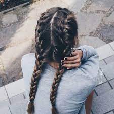 Double French Braids Hair Styles Long Hair Styles Hair Makeup
