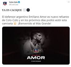 The contract expires 30th june 2020. Colo Colo Le Da La Bienvenida A Emiliano Amor En Sus Redes Sociales Dale Albo