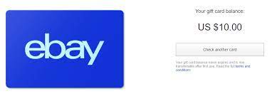 How do i check my ebay gift card balance? Stuck With A Us Only 10 Ebay Gift Card Selling It For 3m Kin Kinfoundation