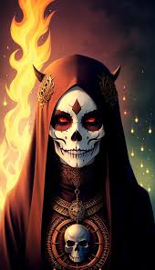 Skull demon sorcerer Concept art Casey