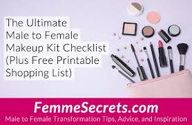 male to female makeup kit checklist