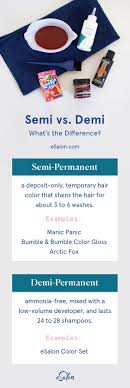 Semi Vs Demi What S The Difference Hair Color Permanent Hair Color Temporary Hair Color