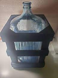 Glass Jug With Wooden Crate