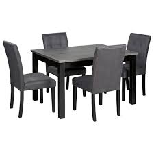 Find the perfect home furnishings at hayneedle, where you can buy online while you explore our room designs and curated looks for tips, ideas & inspiration to help you along the way. Signature Design By Ashley Garvine 5 Piece Dining Table Set In Gray Nebraska Furniture Mart