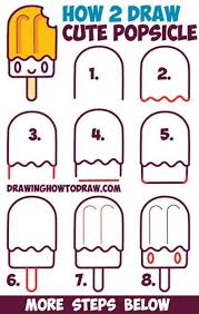 // how to draw a croissant. Drawing Step By Step Kawaii Food Easy Drawings