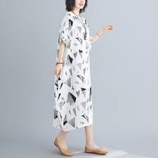 Es apto para dar el pecho gracias a su amplia tapeta. Las Damas De Talla Grande Vestidos Para Las Mujeres 4xl 5xl 6xl 7xl De Algodon De Verano Vestido De Playa 2020 Vintage Impresion Plaid Largo Casual Coreano Vestido Ropa De Mujer