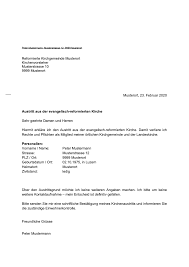 Sie wollen sich im ausland bewerben und brauchen einen lebenslauf auf englisch auch in kanada, neuseeland und australien spricht man. Kirchenaustritt Vorlage Schweiz Kostenlos Kostenlose Word Vorlage
