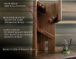 The Nomad S Magnetic Dice Tower Master Monk By Master Monk Kickstarter Dice Tower Game Room Tables Bottle Opener Wall