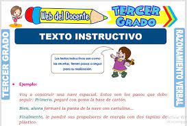 Instructivos de juegos para niños de primaria. Texto Instructivo Para Tercer Grado De Primaria Web Del Docente